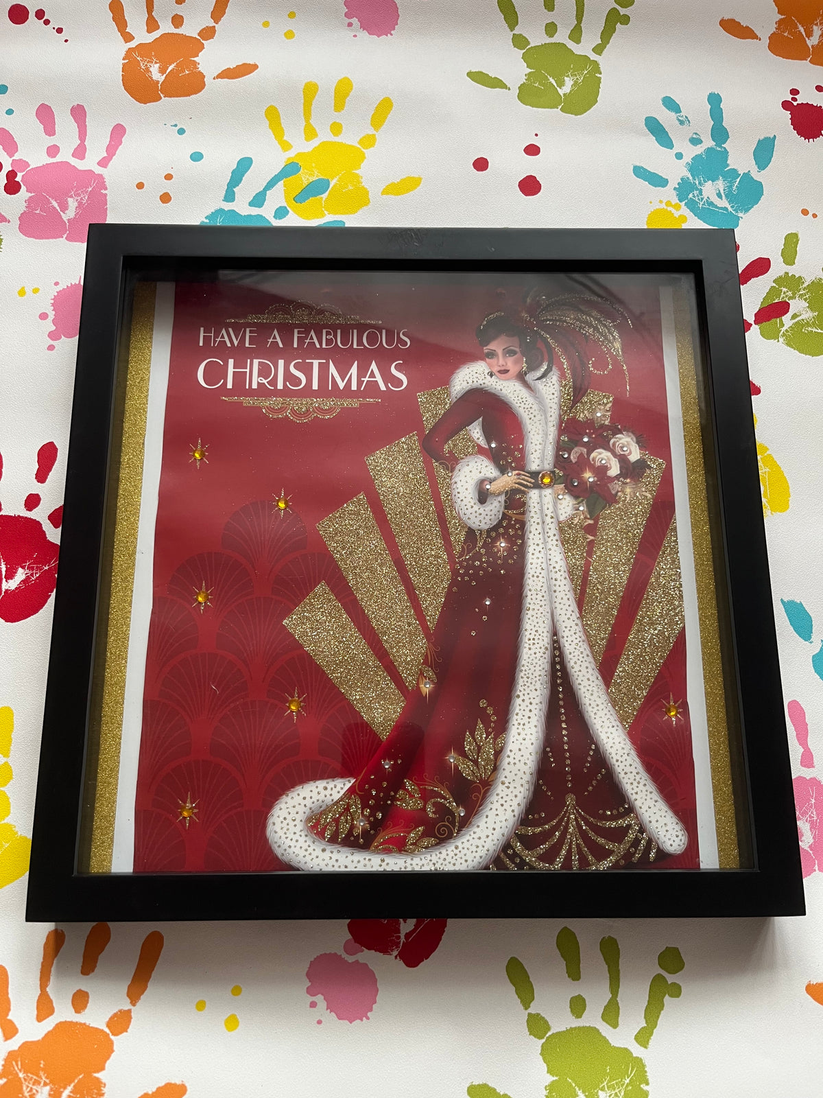 Have A Fabulous Christmas Art Deco Theme 13 x 13