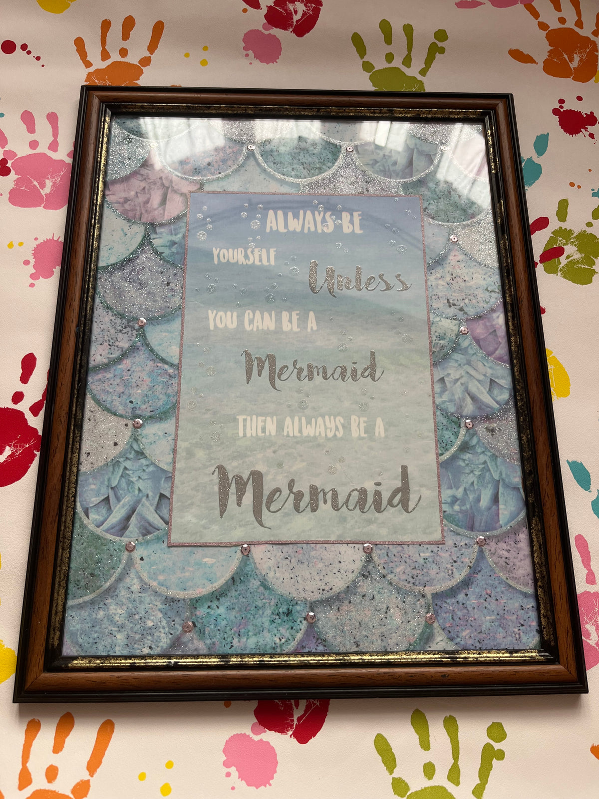 Always Be Yourself Mermaid Frame 17.5 x 13.5