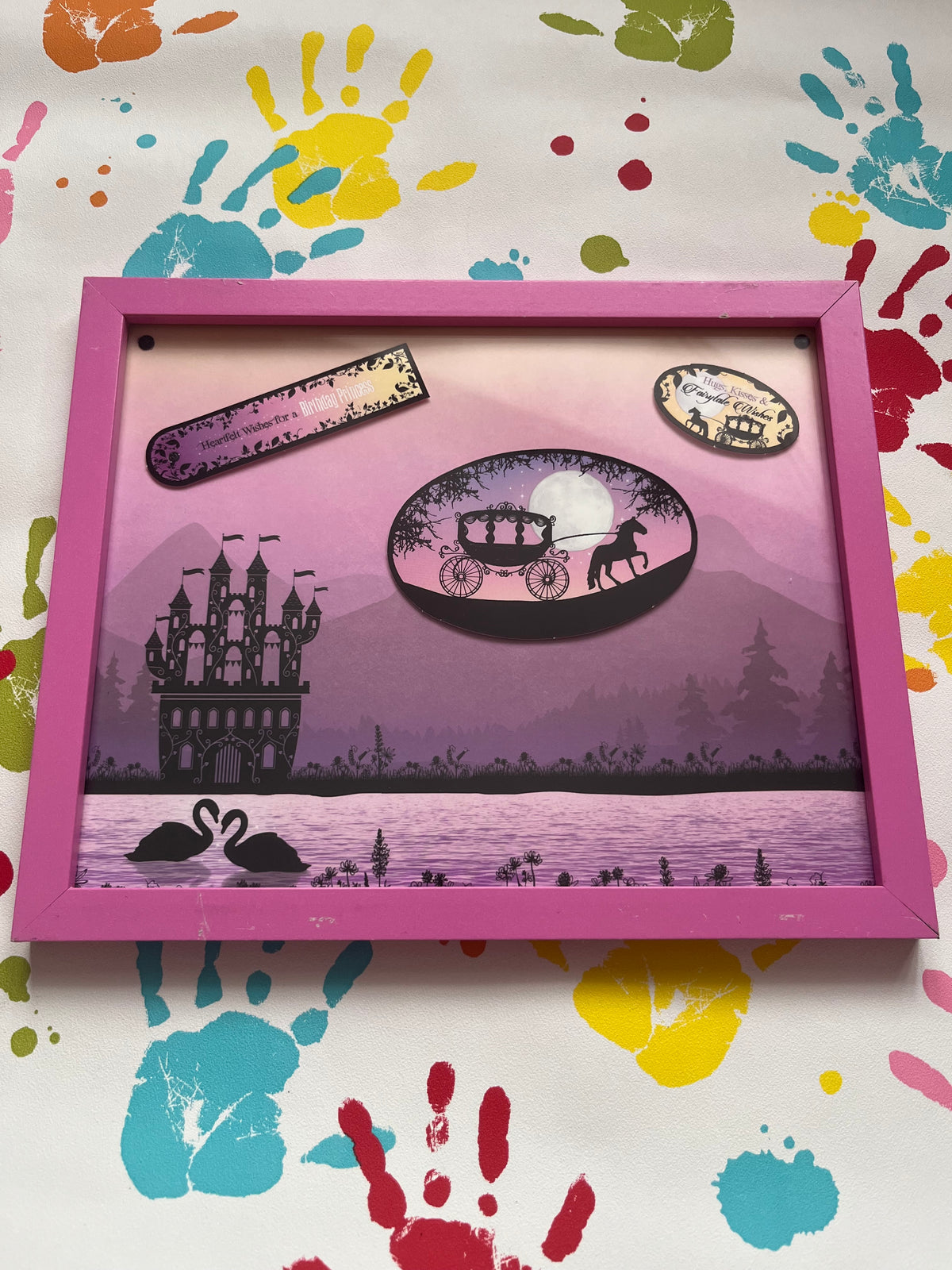 Pink Birthday Princess Frame 9 x 11