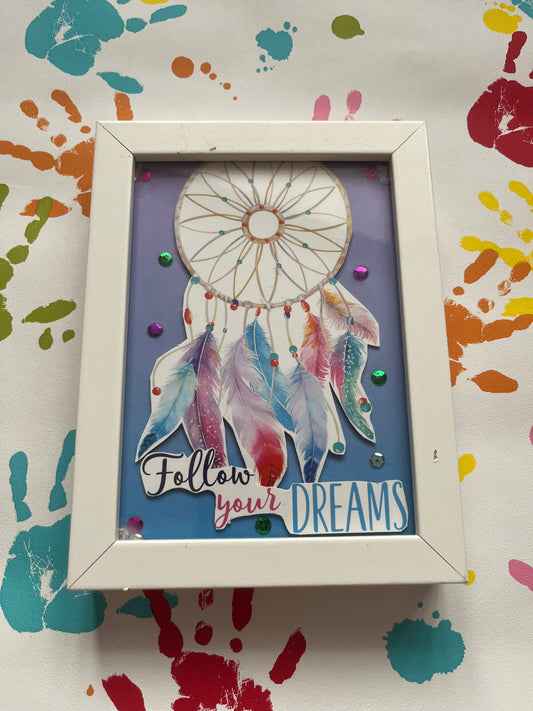Follow Your Dreams Dreamcatcher Frame 8 x 6