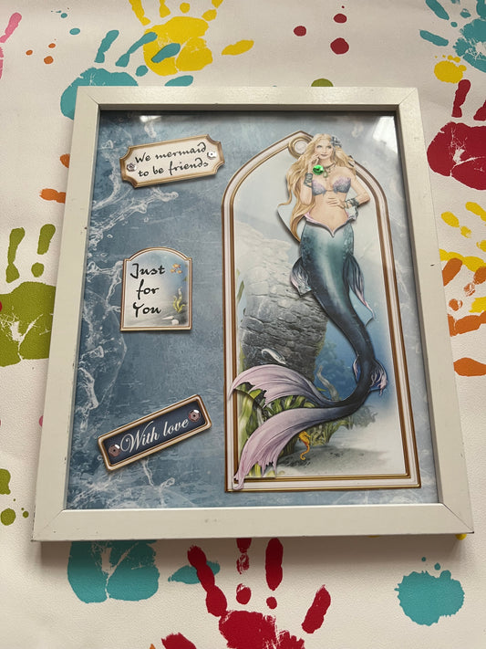 We Mermaid To Be Friends Frame 9 x 11